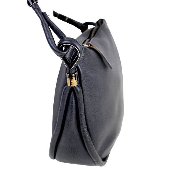 AANDD Adam & Davidson BLACK GENUINE LEATHER X-BODY SHOULDER BAG HANDBAG PURSE - Picture 3 of 16